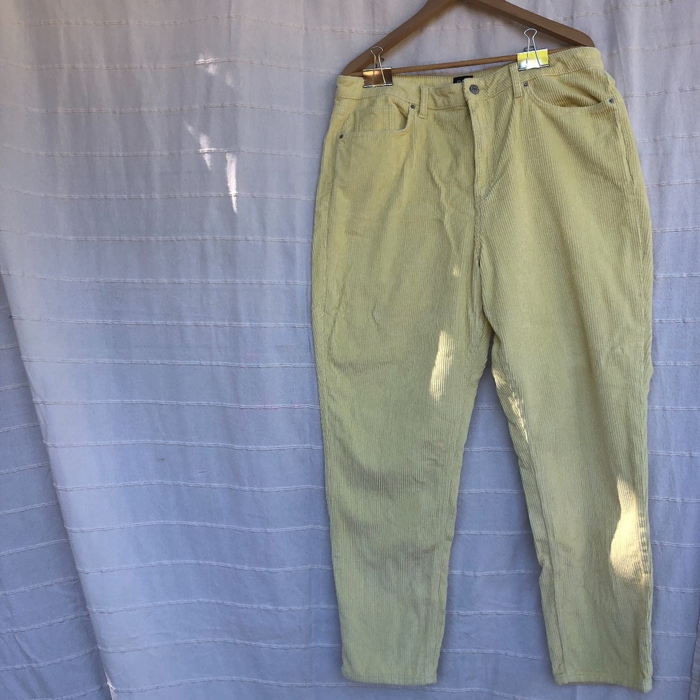 BDG Corduroy Yellow High-Rise Pants